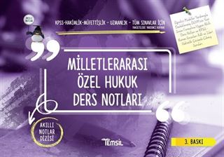 Milletlerarası Özel Hukuk Ders Notları