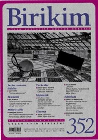 Birikim Aylık Sosyalist Kültür Dergisi Sayı:352 Ağustos 2018