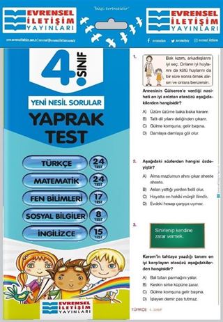 4. Sınıf Tüm Dersler Yaprak Testler