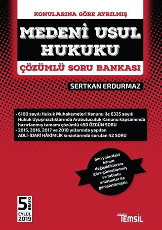 Medeni Usul Hukuku Çözümlü Soru Bankası