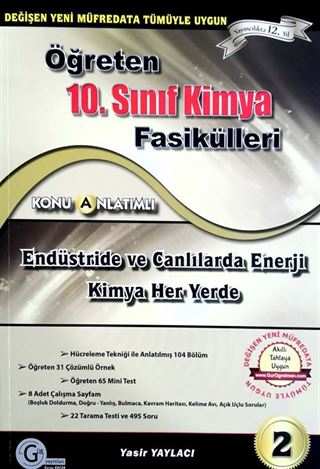 10. Sınıf Öğreten Kimya Fasikülleri 2 / Endüstride ve Canlılarda Enerji Kimya Her Yerde Konu Anlatımlı