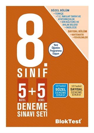 8. Sınıf Deneme Sınav Seti (5+5)