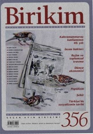 Birikim Aylık Sosyalist Kültür Dergisi Sayı:356 Aralık 2018