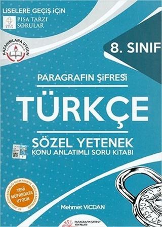 Paragrafın Şifresi 8.Sınıf Türkçe Konu Anlatımlı Soru Kitabı