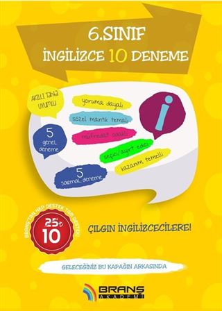 2019 6. Sınıf İngilizce 10 Deneme