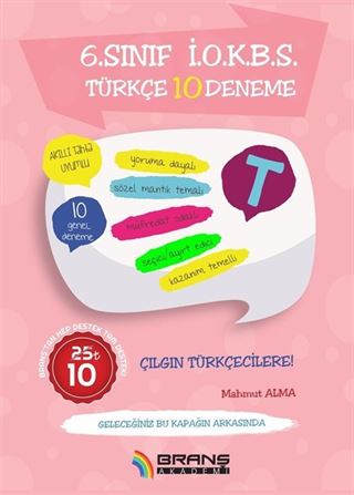 2019 İOKBS 6. Sınıf Türkçe 10 Deneme