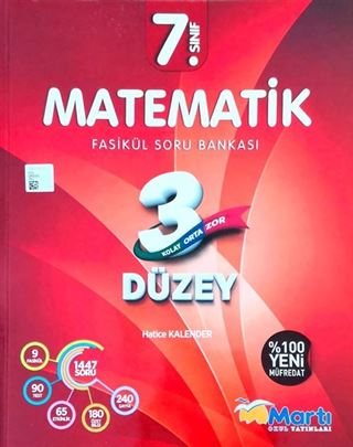 7. Sınıf Matematik 3 Düzey Fasikül Soru Bankası