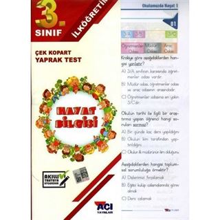 3. Sınıf Hayat Bilgisi Çek Kopart Yaprak Test
