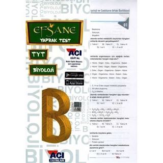 TYT Biyoloji Çek Kopart Yaprak Test