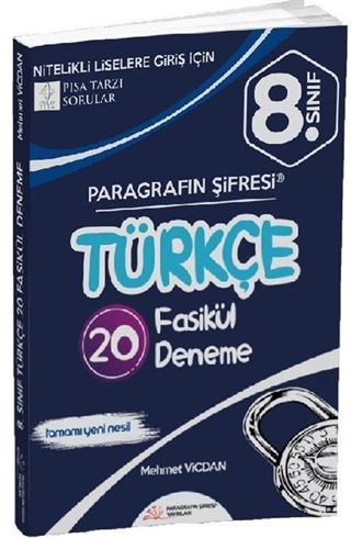 8. Sınıf LGS Türkçe Denemeleri 5 Sarmal 15 Genel Deneme