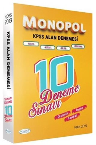 2019 KPSS A Tamamı Çözümlü Fasikül 10 Deneme Sınavı