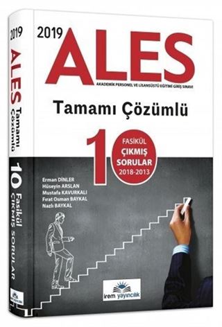 2019 ALES Tamamı Çözümlü 10 Fasikül Çıkmış Sorular