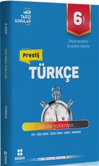 6. Sınıf Türkçe Prestij Yeni Nesil Soru Bankası