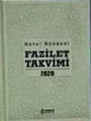 2020 Fazilet Takvimi Yurtiçi 3. Bölge Ciltli Takvim-Lüks (10x14)