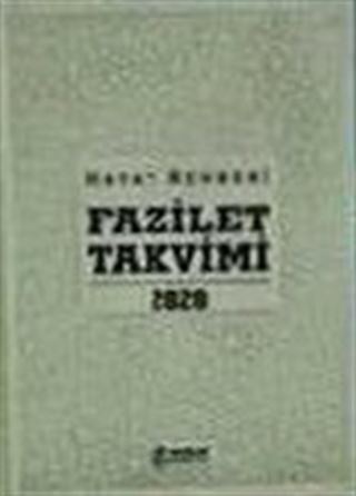 2020 Fazilet Takvimi Yurtiçi 1. Bölge Ciltli Takvim-Lüks (14x18)