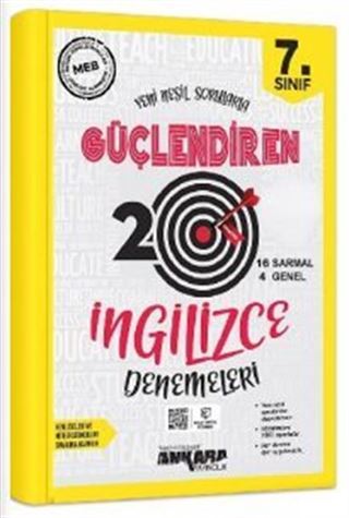 7. Sınıf Güçlendiren İngilizce 20 Deneme Sınavı