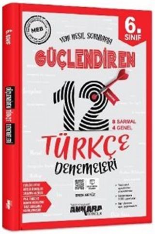 6. Sınıf Güçlendiren Türkçe 12 Deneme Sınavı