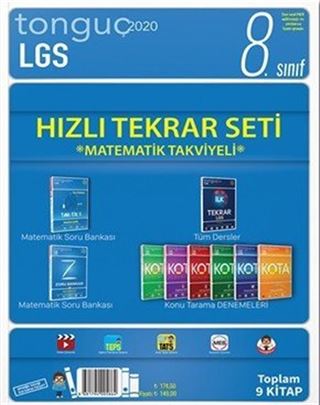 8. Sınıf LGS Hızlı Tekrar Seti (9 Kitap)