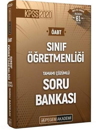 2020 KPSS ÖABT Sınıf Öğretmenliği Tamamı Çözümlü Soru Bankası