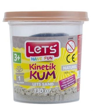 Lets Kinetik Kum 130 gr. Naturel Plastik Kutu(3298)