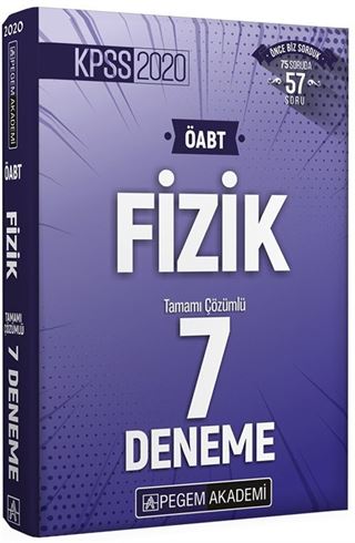 2020 KPSS ÖABT Fizik Tamamı Çözümlü 7 Deneme
