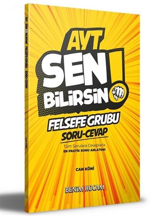 2021 AYT Felsefe Sen Bilirsin Soru-Cevap Kitabı