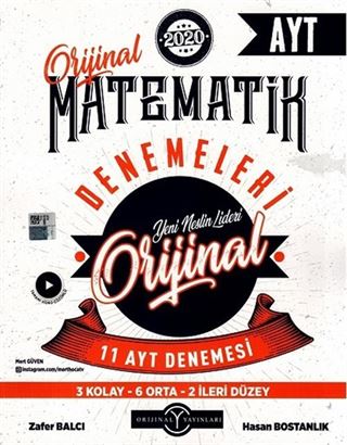 AYT Orijinal Matematik 11'li Denemeleri