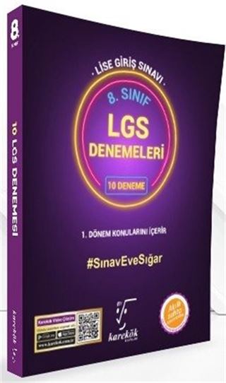 8. Sınıf LGS 10'lu Deneme Seti (1.Dönem Konularını İçerir)