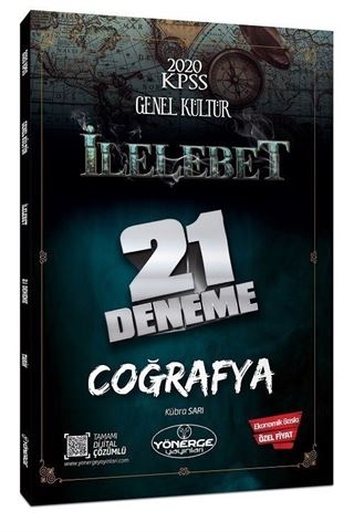 2020 KPSS Coğrafya İlelebet 21 Deneme Çözümlü