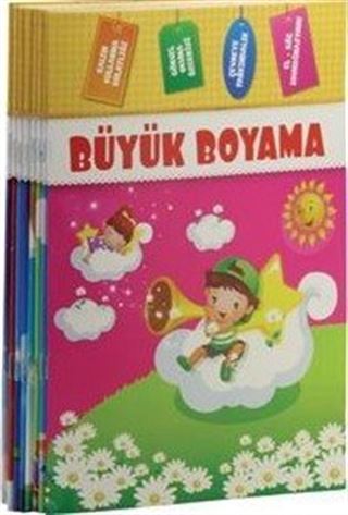 Büyük Boyama Seti (Renkli Örnekli - 8 Kitap)