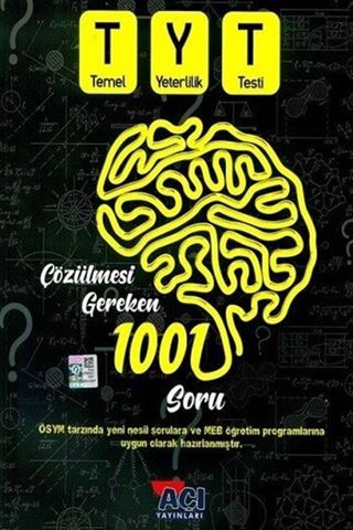 TYT 'den Önce Çözülmesi Gereken 1001 Soru