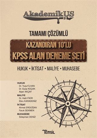AkademikUs Tamamı Çözümlü Kazandıran 10'lu KPSS Alan Deneme Seti