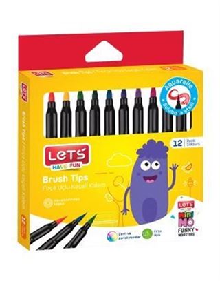 Lets Fırça Uçlu Keçeli Kalem (L-7212 )