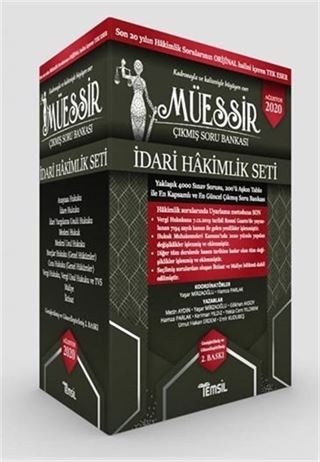 Müessir Çıkmış Soru Bankası İdari Hakimlik Seti