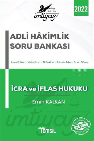 İmtiyaz Adli Hakimlik Çalışma Kitabı İcra ve İflas Hukuku