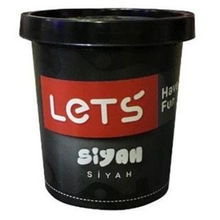 Lets Tek Renk Oyun Hamuru Siyah 150 Gr (L8340)