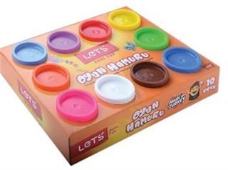 Lets 10 Renk Oyun Hamuru 750 Gr. (L8510)
