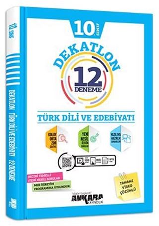 10. Sınıf Türk Dili ve Edebiyatı Dekatlon 12 Deneme