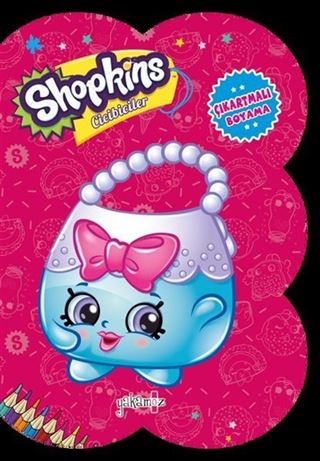 Shopkins Cicibiciler / Koyu Pembe Çıkartmalı Boyama