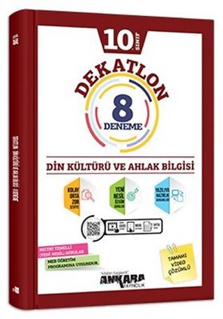 10. Sınıf Dekatlon Din Kültürü ve Ahlak Bilgisi 8 Deneme