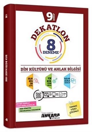 9. Sınıf Dekatlon Din Kültürü ve Ahlak Bilgisi 8 Deneme