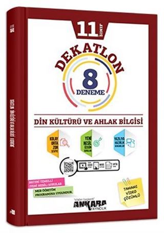 11. Sınıf Dekatlon Din Kültürü ve Ahlak Bilgisi 12 Deneme