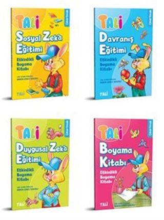 Tali Etkinlikli Boyama Seti (4 Kitap)