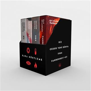 Kara Dörtleme Kutu Set (Biz, Cesur Yeni Dünya, 1984, Fahrenheit 451)