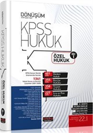 Dönüşüm KPSS A Grubu Özel Hukuk Soru Bankası Cilt 1