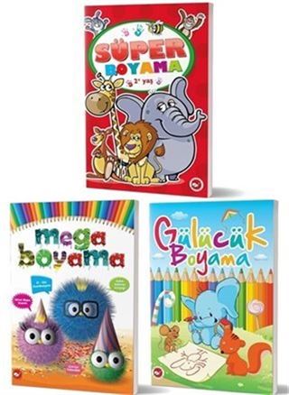 2+ Yaş Boyama Kitapları Set (3 Kitap Takım)