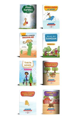 Sevimli Hayvanlar Hikaye Seti (8 Kitap)