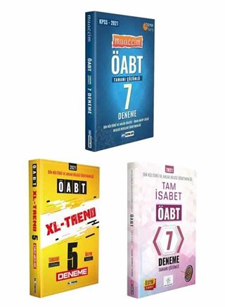 2021 ÖABT Din Kültürü ve Ahlak Bilgisi 3'lü Deneme Seti