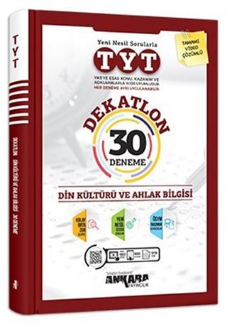 TYT Dekatlon Din Kültürü ve Ahlak Bilgisi 30 Deneme