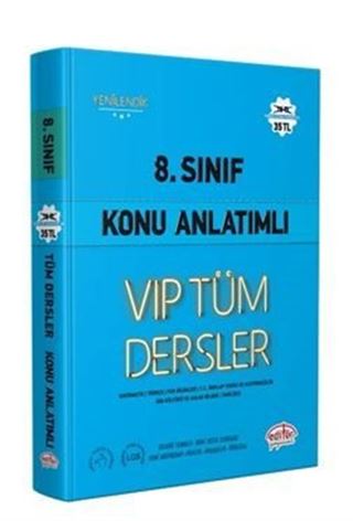 8.Sınıf Vıp Tüm Dersler Konu Anlatımlı Mavi Kitap